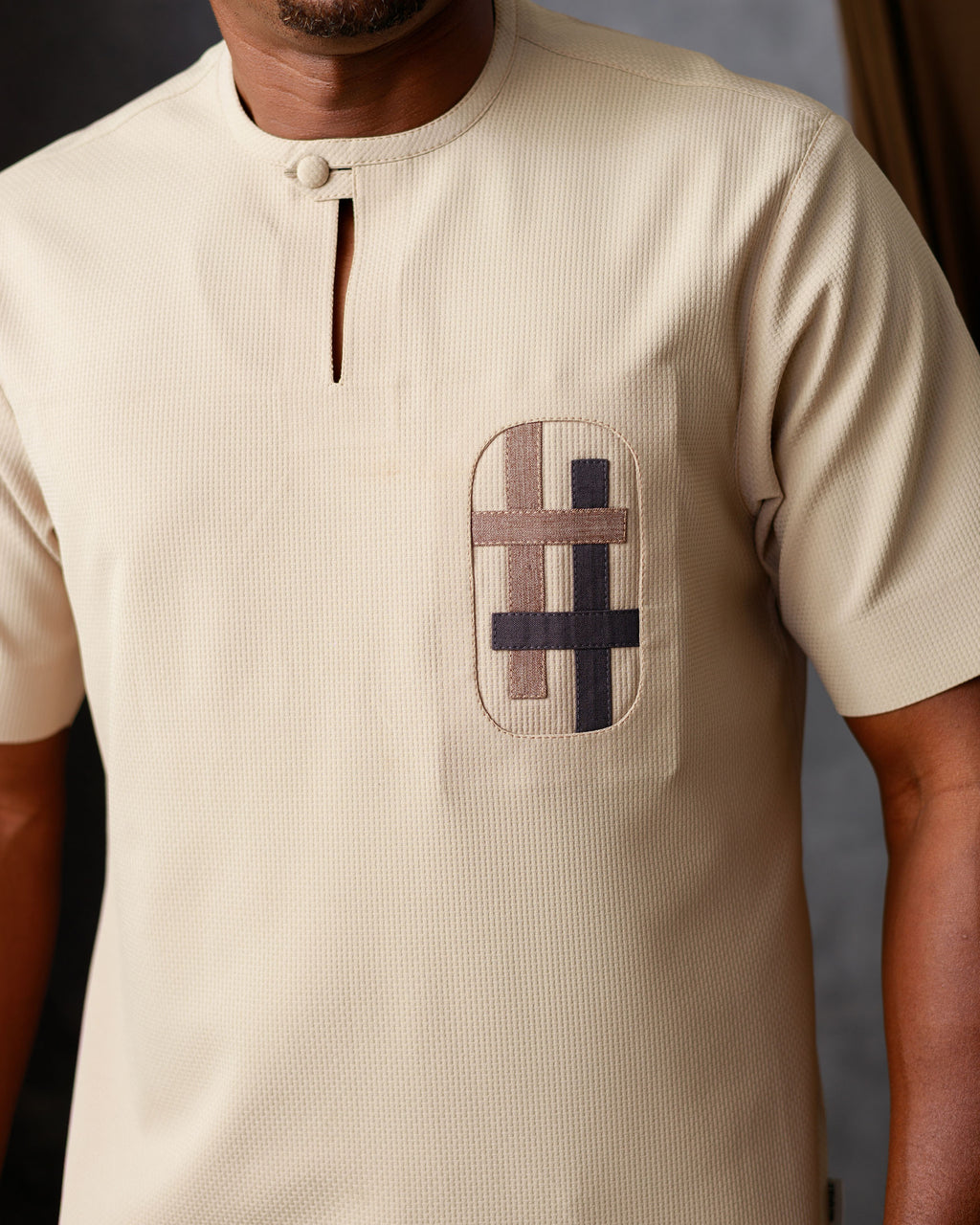 Texture Two Piece Native Set | Beige