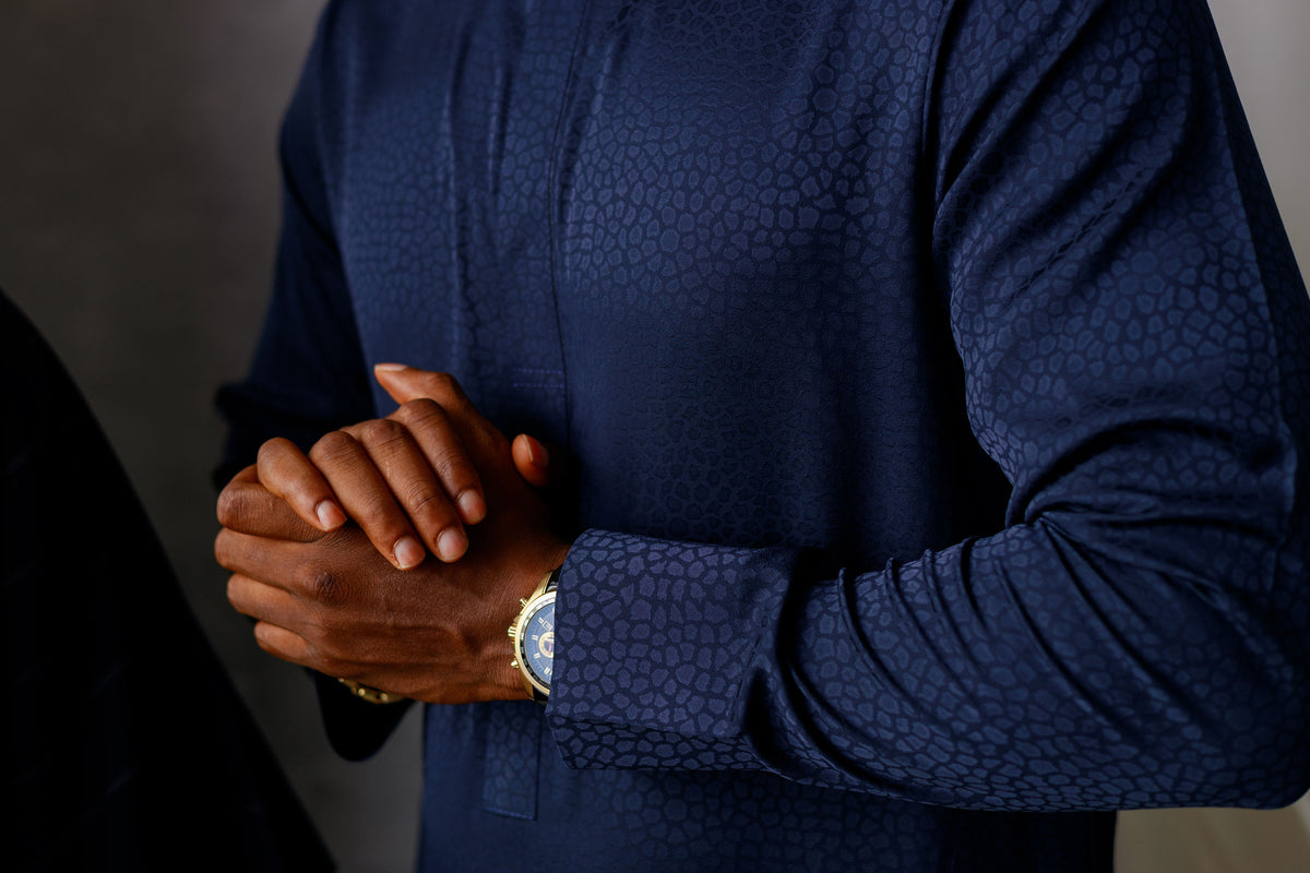Royal Jalabia for Men | Navy Blue