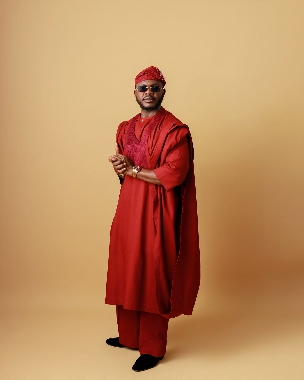 WAO Bespoke Agbada | Wine