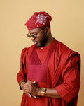 WAO Bespoke Agbada | Wine