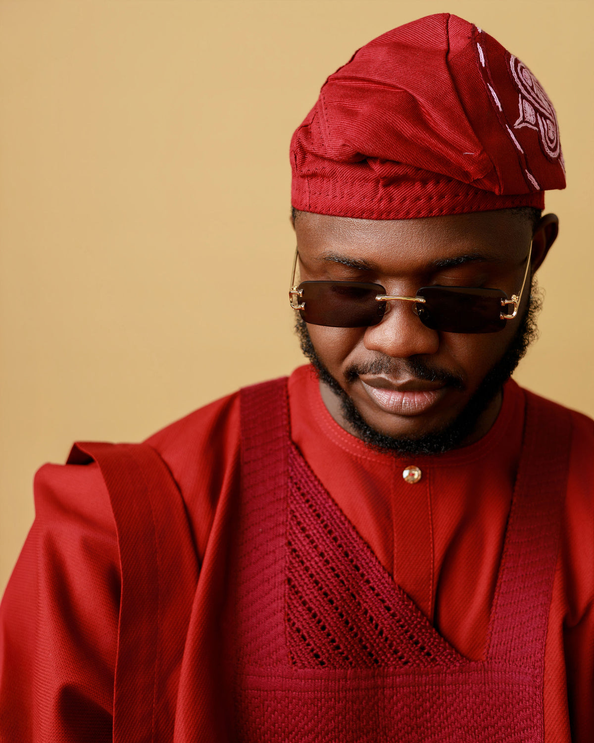 WAO Bespoke Agbada | Wine
